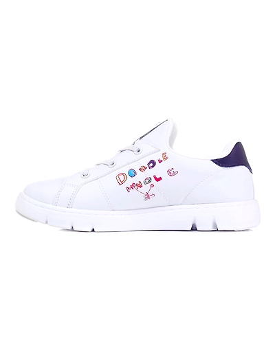FILA Court Flex KD X Navy Kids Lifestyle Shoes (IN-47791)- B-Navy-3-1