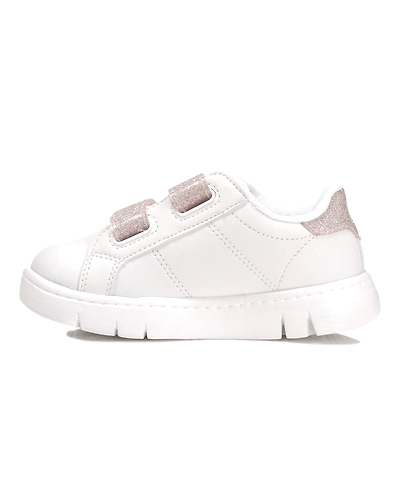 FILA Court Flex VC KD White Kids Velcro Shoes (IN-39652)- B-White-6-1