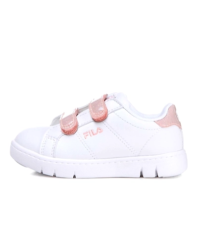 FILA Court Flex VC KD White Kids Velcro Shoes (IN-47721)- B-IN-47721-4-B