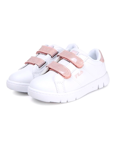 FILA Court Flex VC KD White Kids Velcro Shoes (IN-47721)- B-White-5-2