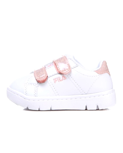 FILA Court Flex VC TD White Infant Velcro Shoes (IN-24933)- B-IN-24933-5-B