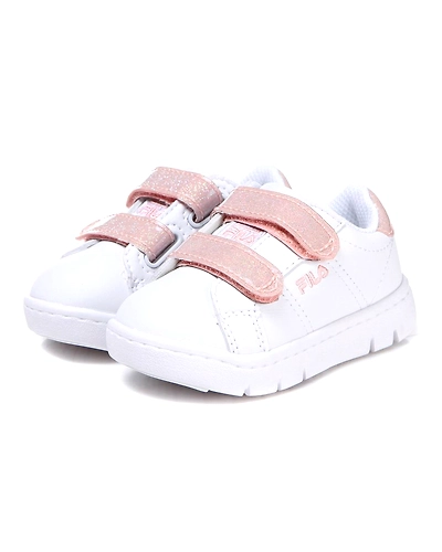 FILA Court Flex VC TD White Infant Velcro Shoes (IN-24933)- B-White-5-2