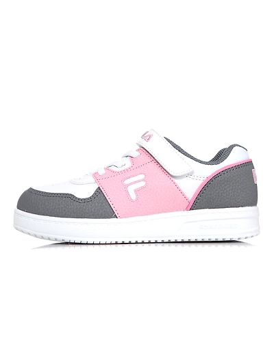FILA Court Light Kids Gray Kids Velcro Shoes (IN-95421)- B-IN-95421-6-B