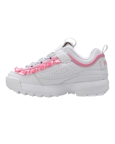 FILA Disruptor II KD Frills White Kids Sneakers (IN-85551)- B-White-5.5-1