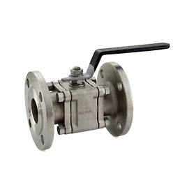 1081A Stainless Steel Three Piece Design Ball Valve, Class-150 (Flanged)