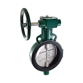 1078C Butterfly Valve (Wafer Type), PN 1.6 with S.S 304 Disc - Gear Operated