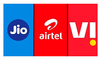 Jio / Vi (Vodaphone/Idea)/Airtel