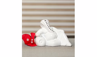 Lord Ganesha Idol for Car Dashboard, Decorative Ganpati Murti for Home, Office, Resin Ganesh Statue with Diamond Studded Design