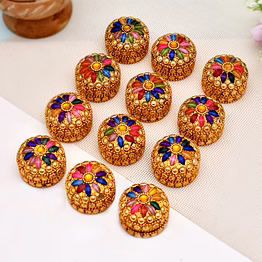 craftam kumkum box, decorative sindoor dani for pooja, wedding return gifts, festive decor
