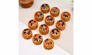 Kumkum Box, Decorative Sindoor Dani for Pooja, Wedding Return Gifts, Festive Decor