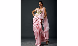 Pink Saree