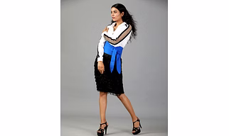 Black Fringe Skirt