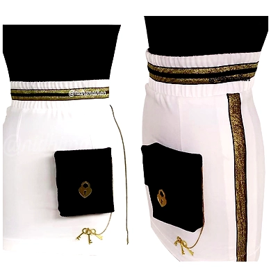 Short Skirt with Utility Pocket-DQSK01-2