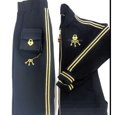 Track Suit with Utility Pockets (Lock & Key Detailing)
