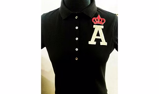 Initial Polo with crown