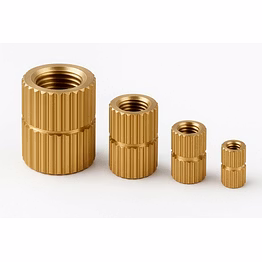 brass straight knurling insert