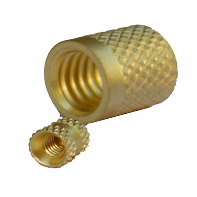 brass cross knurling inserts