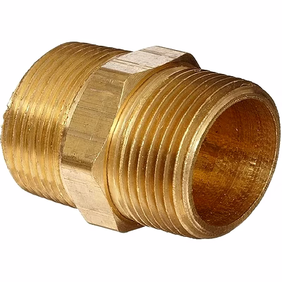brass hex nipple