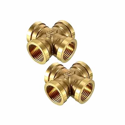 brass cross connector