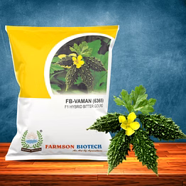 fb-vaman (6365) f1 hybrid bitter gourd seeds (small sized or chocolate type)