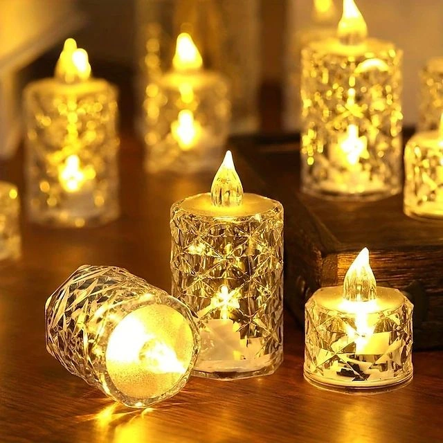 Crystle electrical decorative candle lights-SQ-ECL02