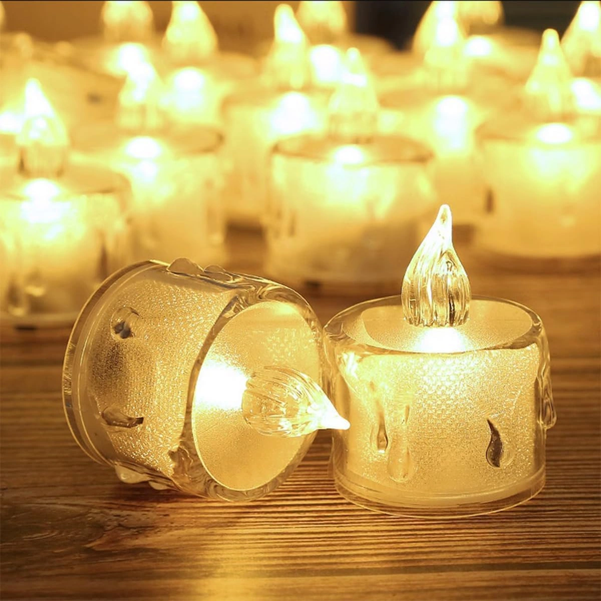 Crystle electrical decorative candle lights-3