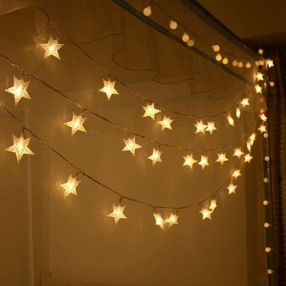 Twinkle Star 40 LED 14 FT Star String Lights Battery Operated, Fairy String Light-3