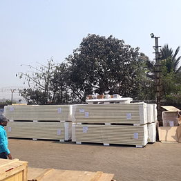 continuous puf panel (wall + ceiling + floor) for cold storage along with flashing, accessories, suspension support for ceiling panel and puf chemical