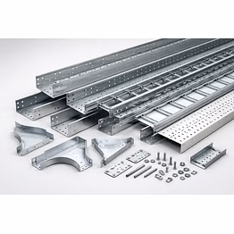 industrial cable tray system – perforated, ladder & gi/ms/ss cable management trays