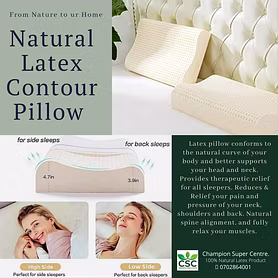 Natural Latex Contour Pillow