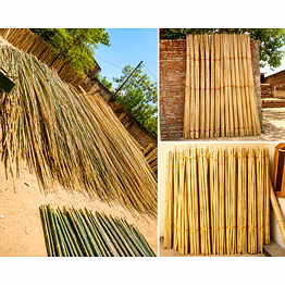 premium natural bamboo poles / bamboo sticks for construction, agriculture & industrial applications