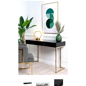 Console Table With Marble Top (CNT-3)