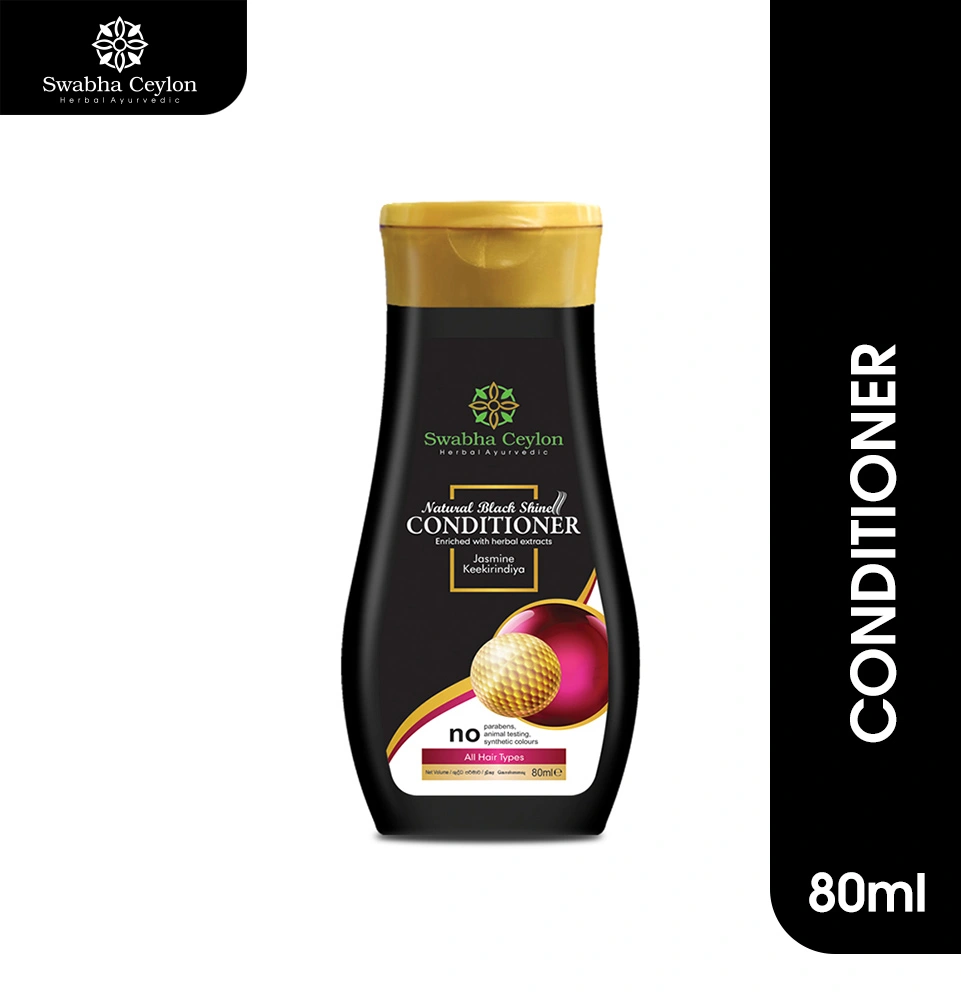 Swabha Ceylon Natural Black Shine Conditioner 80ml-BSS80ML