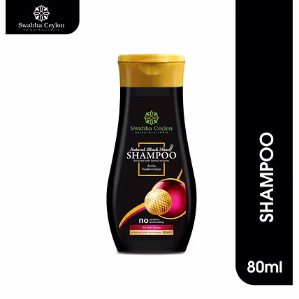 Swabha Ceylon Natural Black Shine Shampoo 80ml-BS80ML