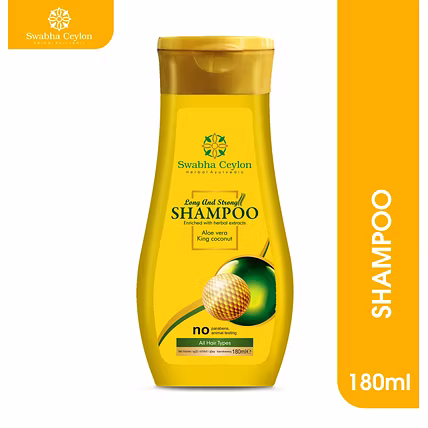 Swabha Ceylon Long &amp; Strong Shampoo 180m-lss180ml