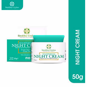 Swabha Ceylon Acne & Brightening Night Cream 50g
