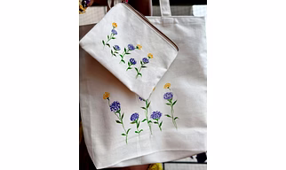 Hand made Tote bags with a wallet