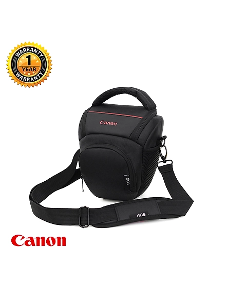 DSLR Waterproof Protective Shoulder Bag For Canon (Black) - V Shape