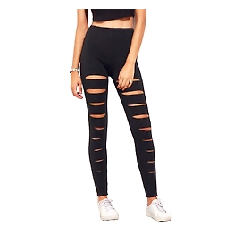 Women's Stretchable Cut Out Skinny Tight