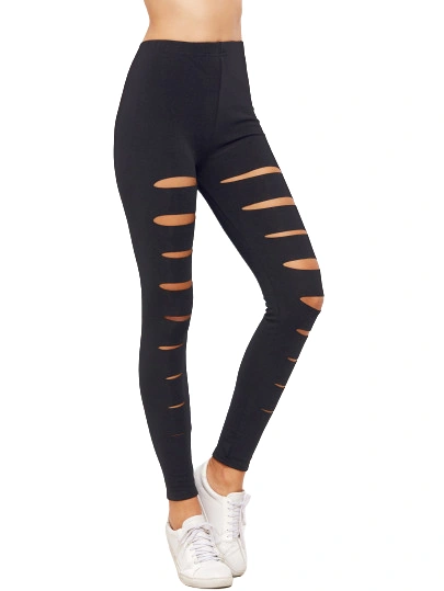 Women's Stretchable Cut Out Skinny Tight-5