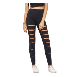 Women's Stretchable Cut Out Skinny Tight