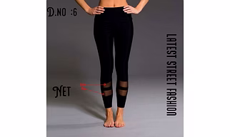 Latest Street Fashion Double Bottom Net Women's legging for Gym Yoga Sports Bottom Wear