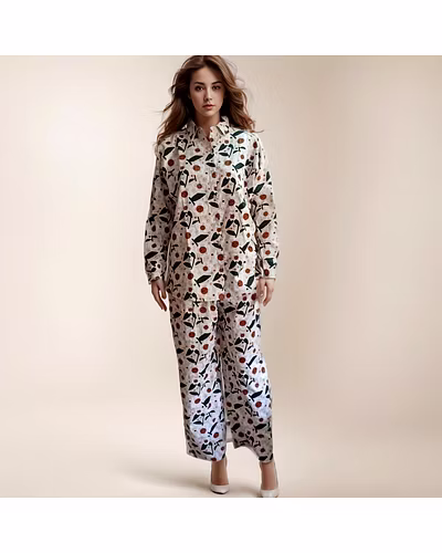 Latest  Street Fashion Women&#039;s Printed Co-Ord Set-cotton_printed_cordset_002-XXL