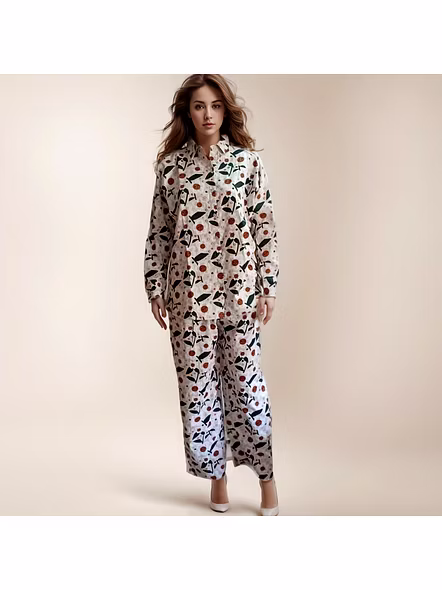 Latest  Street Fashion Women's Printed Co-Ord Set