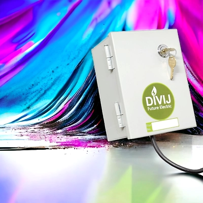 Divij EV Charger Safety Box with Lock and Key