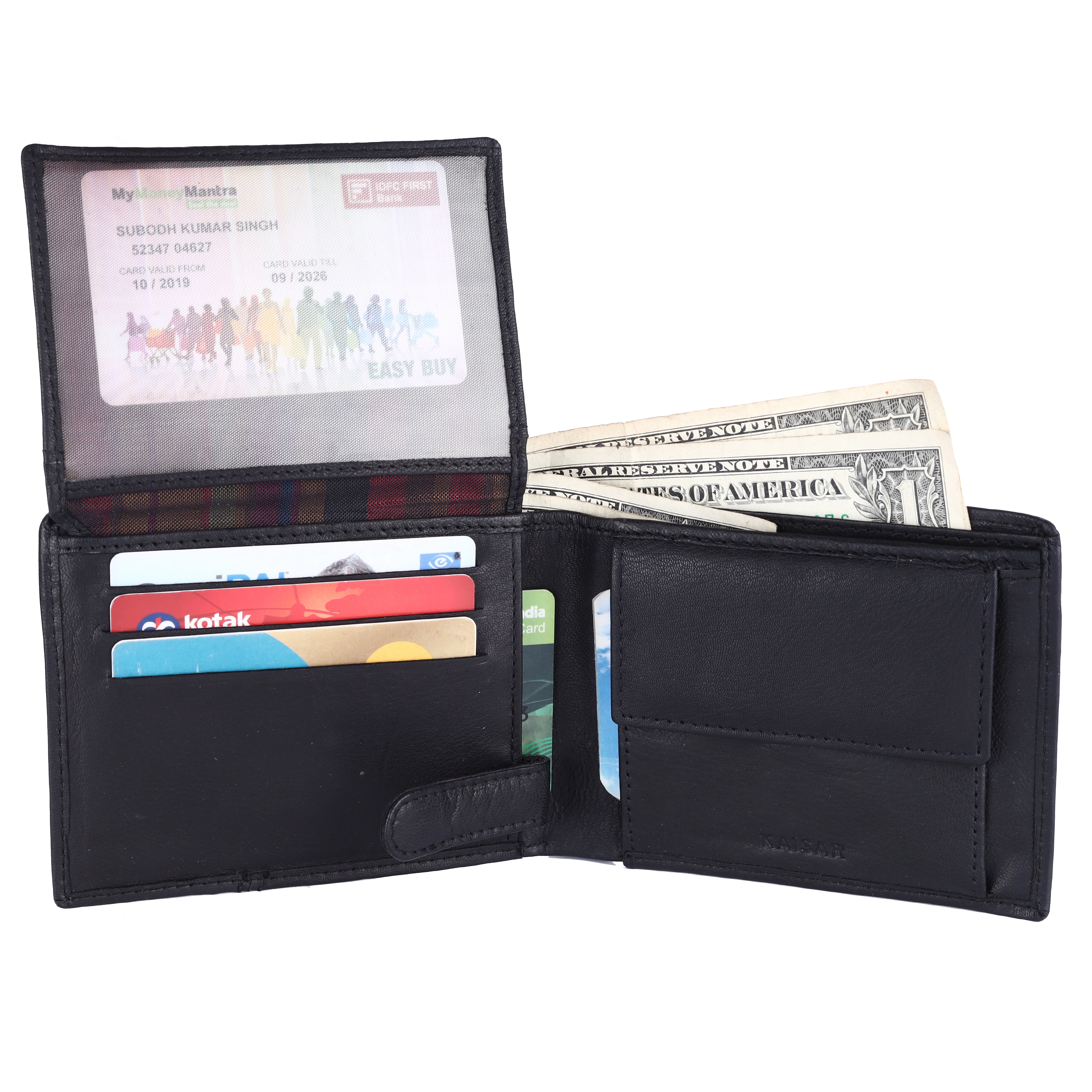 Classic Black Leather Wallet-4