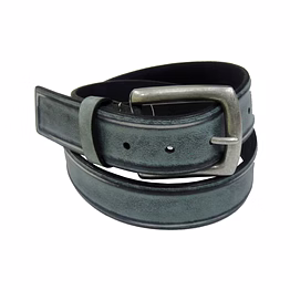 black leather belt