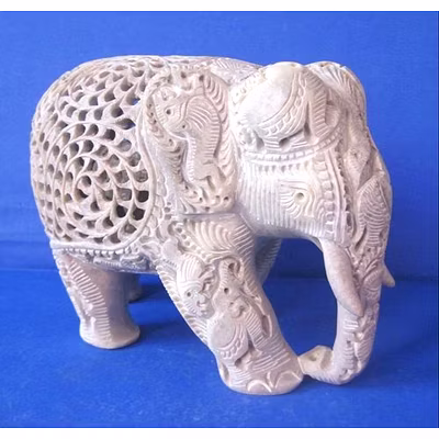 Soapstone Handcrafted Elephant-12274322