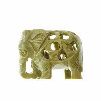 Soapstone Mini Carved Elephant-12274344