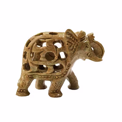 Soapstone Elephant Carved Soapstone-12274350